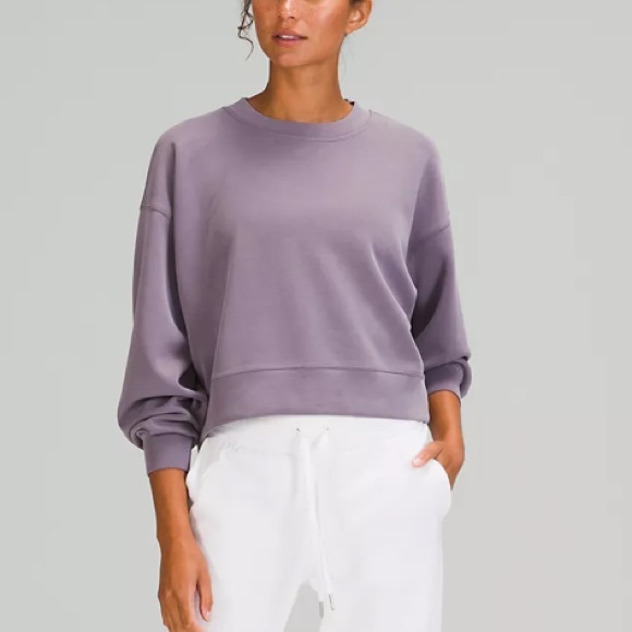 💜LULULEMON PERFECTLY OVERSIZED CROPPED CREW-12💜 - Picture 4 of 8